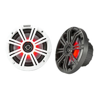 6.5" 195-Watt Coaxial LED Marine Speaker Pair