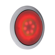 12V 130Mm Saturn Dual Colour Led Red/White Lamp - White Housing