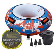 Splash 1-Person Water Towable Biscuit W/Rope + Pump