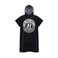 Checker Hueys Hooded Towel Black
