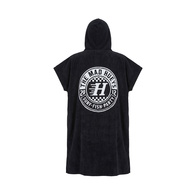 Checker Hueys Hooded Towel Black