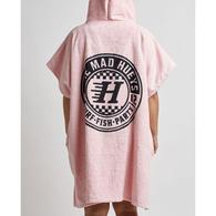Checker Hueys Womens Hooded Towel Dusty Pink