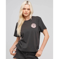 Checker Hueys Womens Ss Tee - Vintage Black