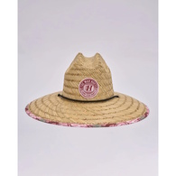 Mad Hueys Checker Hueys Womens Straw Hat Natural
