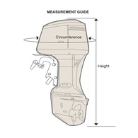 Ma075-1 Full Outboard Motor Cover Up To 3.6Hp Grey