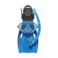 Dolphin Junior Mask, Snorkel & Fins Set - Blue - L/XL (3-6)