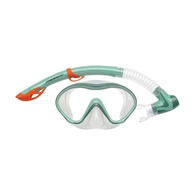 Snapper Junior Mask & Snorkel Set - Green & Orange