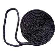 Double Braid Nylon Dock Line 8mm x 9m - Black