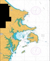 NZ5227 Hydrographic Marine Chart Goat Isl - Waiwera (w/plastic zip wallet)