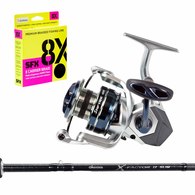 Safyre 4000 X-Factor II Slim Softbait Combo 7ft 6in 6-10kg 2pc with Braid