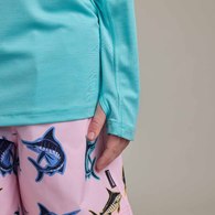 Pastel Pop Kids Tech Tee Marlin Turquoise