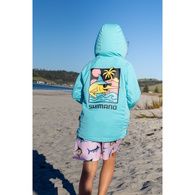 Pastel Pop Kids Tech Tee Marlin Turquoise