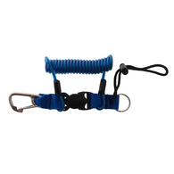 Quick Release BCD Dive Lanyard with Stainless Steel Clip - Blue