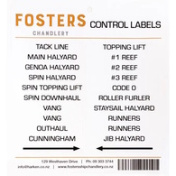 Sail Boat Control Labels