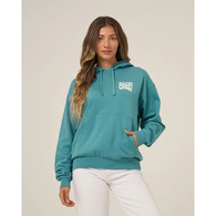 Womens Hoodie Overlay Teal