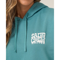 Womens Hoodie Overlay Teal