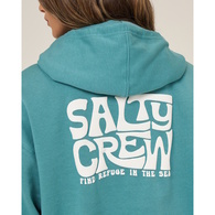 Womens Hoodie Overlay Teal