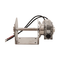 1000Ss Mini Drum Winch W/Rope/Chain/Acc. (Boats To 7M)