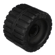 Trailer H/Duty Wobble Roller Rubber 110Mm X 20Mm Black
