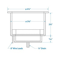 Recessed Flush Drink Holder 93Mm Stainless W/Led