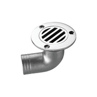 Cockpit / Shower Drain Cast 316g Stainless 38mm - 90 Degree
