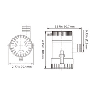 Bilge Pump 350Gph 12V (19Mm Hose)