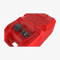 Premium Thick Wall Portable Outboard Fuel Tote Tank W/Guage 24L