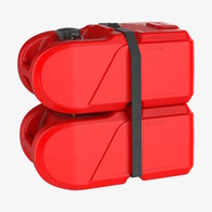 Premium Thick Wall Portable Outboard Fuel Tote Tank W/Guage 24L