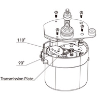 12V 5Nm Compact Wiper Motor 50Mm Shaft (68Mm Oa) 