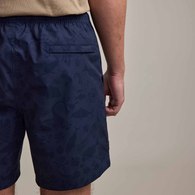 Coastal Swim Short Fish Print Navy