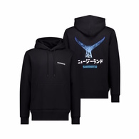Hoodie Gyotaku Marlin Tail Black
