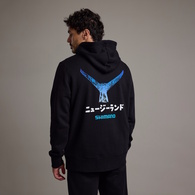 Hoodie Gyotaku Marlin Tail Black