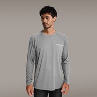 Sunshirt Gyotaku Ls Tech Tee Snapper Grey