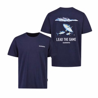 Lead The Game Tee Tuna Vs Saury Navy