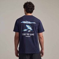 Lead The Game Tee Tuna Vs Saury Navy