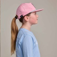 Pastel Pop Kids Flat Peak Cap Marlin Bubblegum Pink