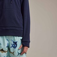Pastel Pop Kids Lightweight Upf Hoody Marlin Navy