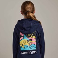 Pastel Pop Kids Lightweight Upf Hoody Marlin Navy