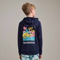 Pastel Pop Kids Lightweight Upf Hoody Marlin Navy