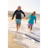 Pastel Pop Kids Lightweight Upf Hoody Marlin Navy
