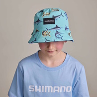 Pastel Pop Kids Reversible Bucket Hat Marlin Peppermint / Cobolt