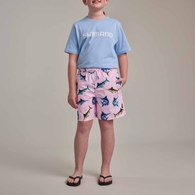 Pastel Pop Kids Swim Shorts Marlin Bubblegum Pink
