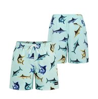 Pastel Pop Kids Swim Shorts Marlin Peppermint