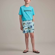Pastel Pop Kids Swim Shorts Marlin Peppermint