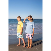 Pastel Pop Kids Swim Shorts Marlin Peppermint