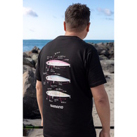 Lure Tee Dive Flat Black