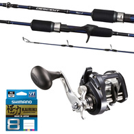 Tekota 500Hg A / Descent Type J 5'8" Spiral Combo Slowjig Spin + Braid