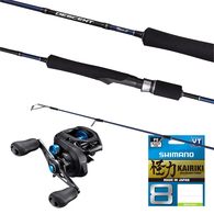 Slowjig Combo SLX 150HG 5'8" Rod - Includes Braid