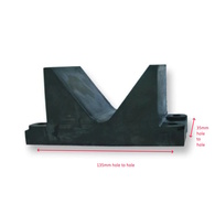 Rubber Trailer Bow Snub V Block 4-Hole 145Mm
