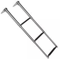 Stainless 3 Step Telescopic Boarding Ladder 320mm Wide